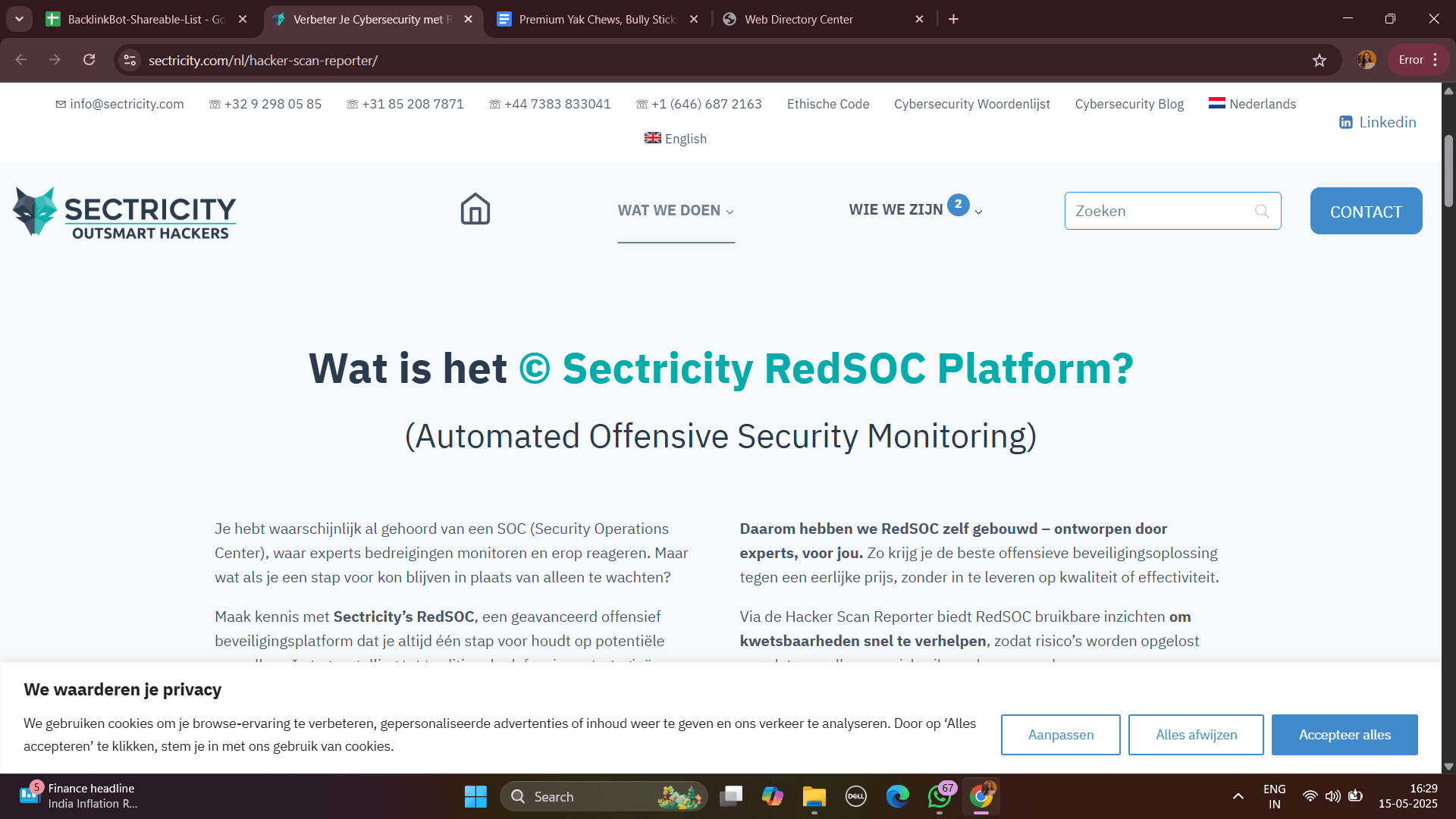 Sectricity RedSOC Platform